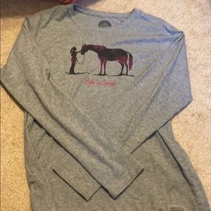 Life is good horse shirt